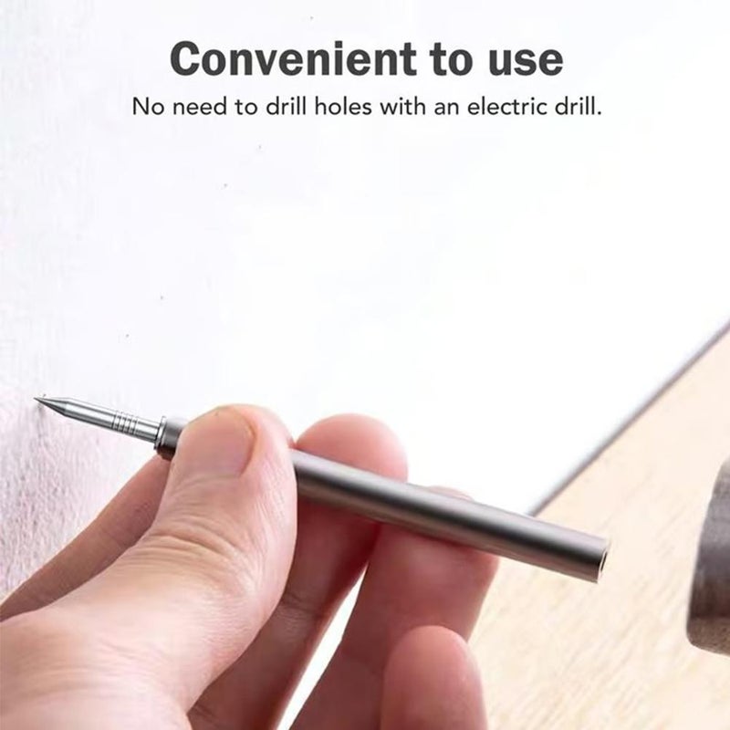 50PCS Double-Head Skirting Thread Seamless Nail,Invisible Screws & Specific Sleeve Tool,Double-Headed Nails for Seamless Skirting Thread with Solid Wood Baseboard - Image 3